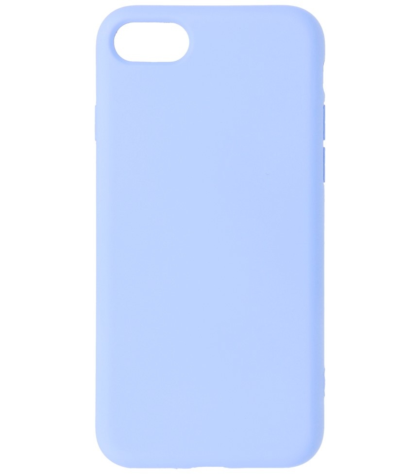 Carcasa de TPU de color de moda de 2,0 mm de grosor para iPhone SE 2020/8/7 Púrpura