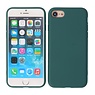Carcasa de TPU de 2.0 mm de grosor en color de moda para iPhone SE 2020/8/7 Verde oscuro