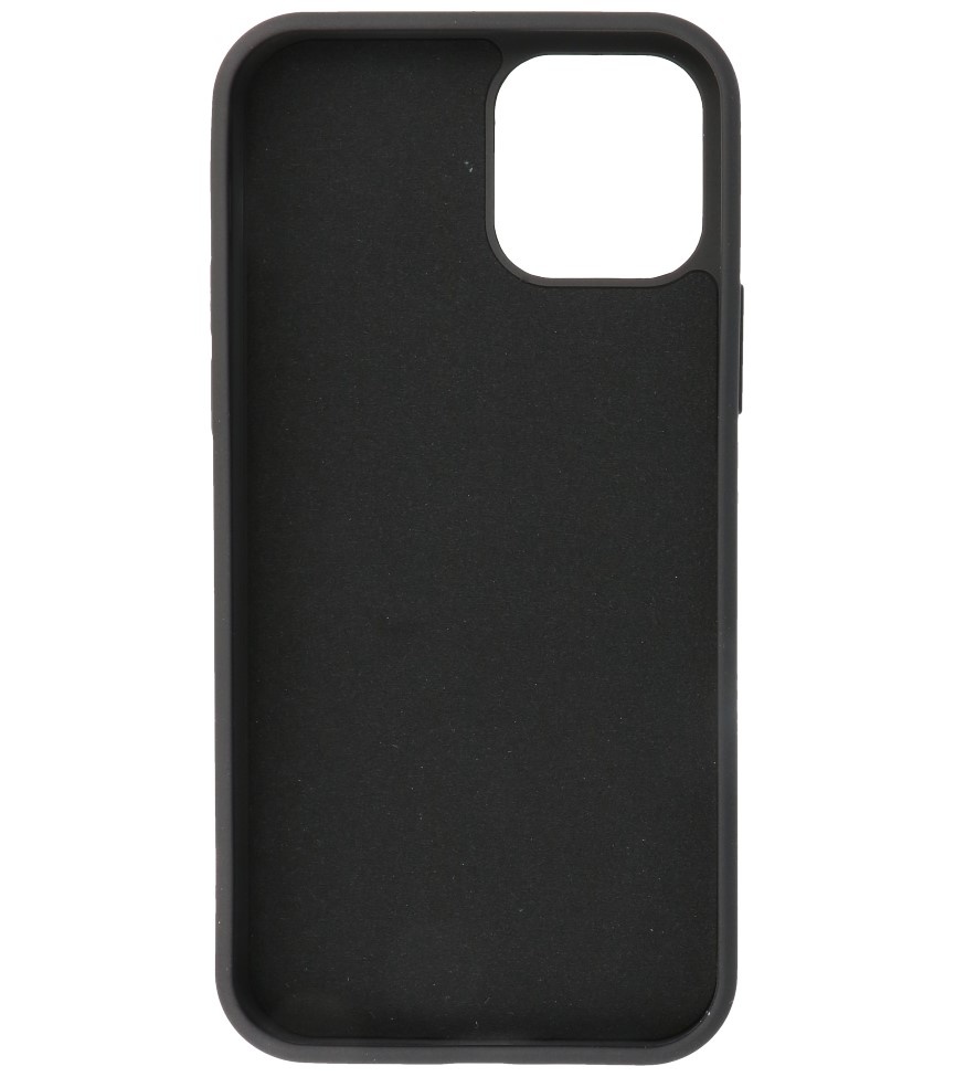 2.0mm Dikke Fashion Color TPU Hoesje voor iPhone 12 Mini Zwart