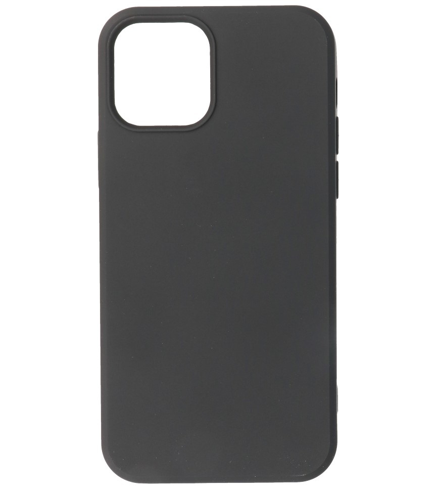 Carcasa de TPU de color de moda de 2.0 mm de espesor para iPhone 12 Mini Negro