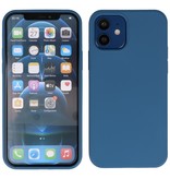 2,0 mm dicke Modefarbe TPU Hülle für iPhone 12 Mini Navy