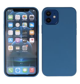 2,0 mm tyk mode farve TPU taske iPhone 12 Mini Navy