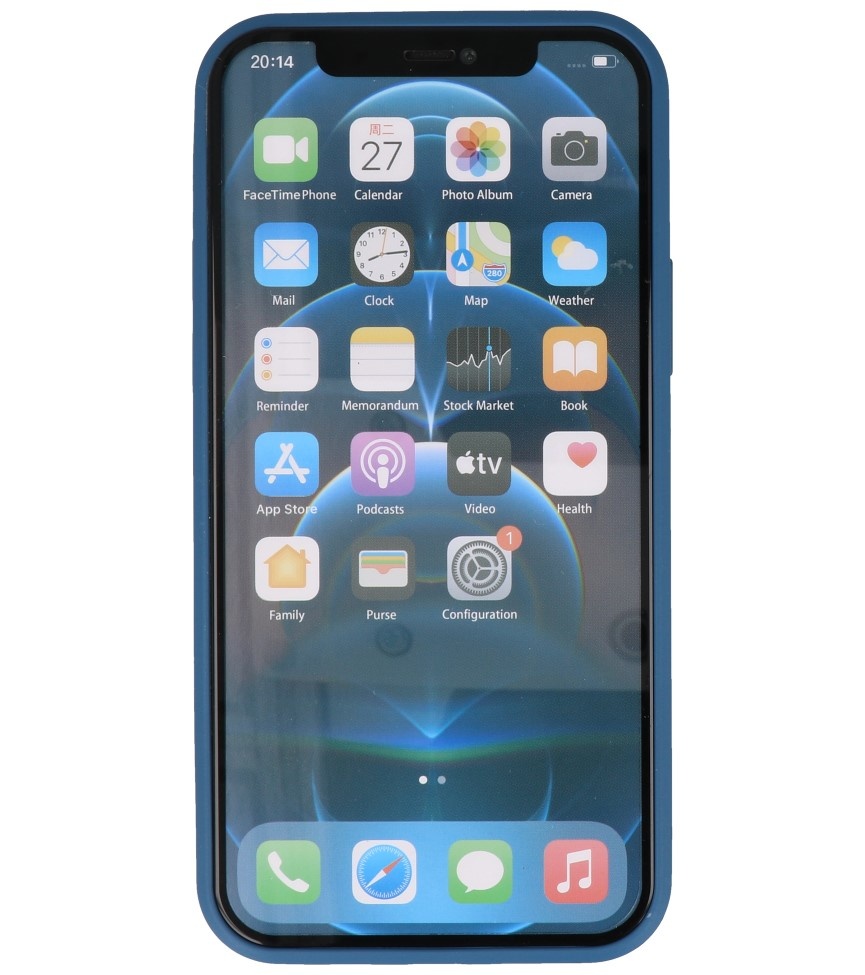 Coque en TPU Fashion Color de 2,0 mm d'épaisseur pour iPhone 12 Mini Navy