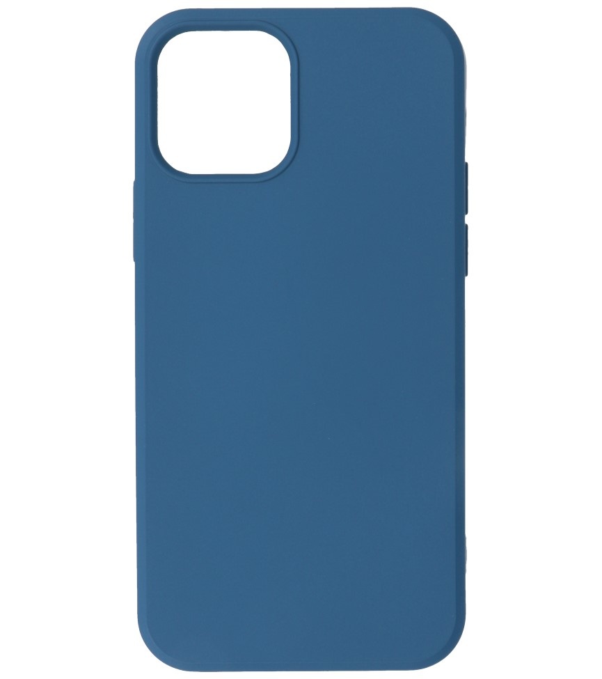 Custodia in TPU color moda spessa 2,0 mm per iPhone 12 Mini Navy
