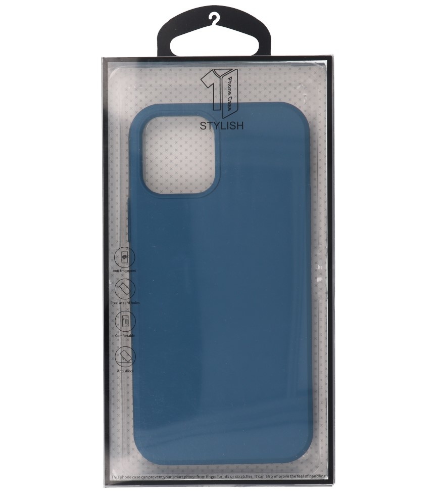 Carcasa de TPU de color de moda de 2.0 mm de espesor para iPhone 12 Mini Navy