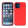 Coque en TPU couleur mode épaisse de 2,0 mm pour iPhone 12 Mini Rouge