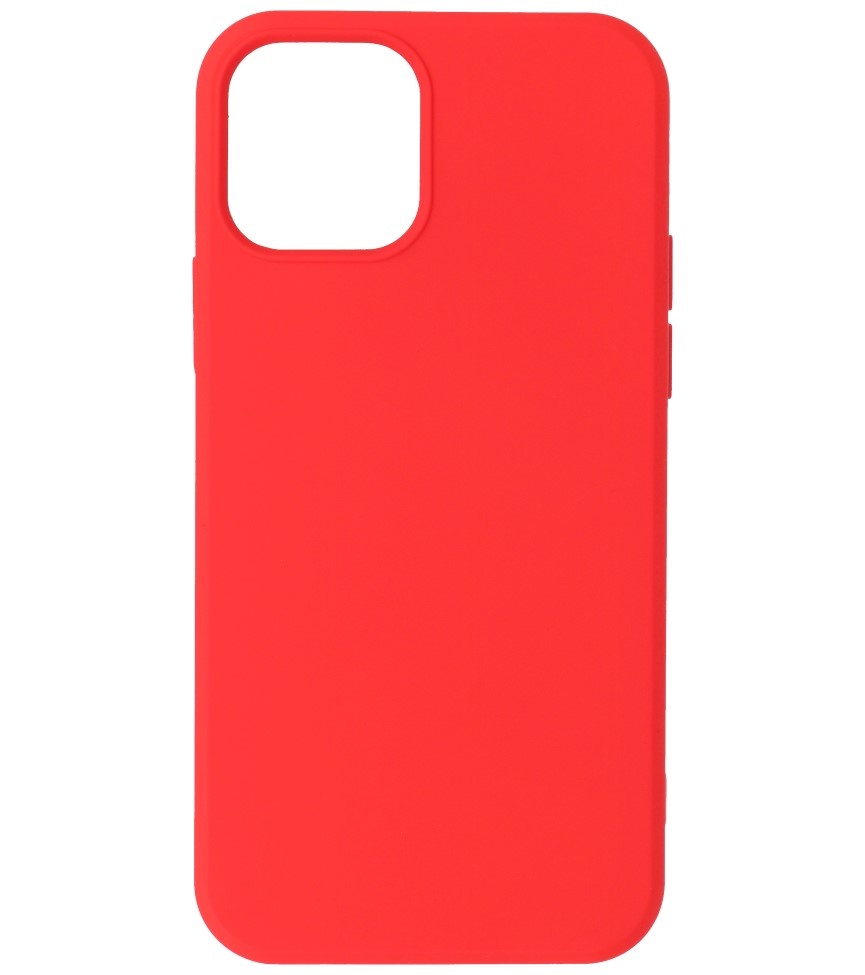 2.0mm Thick Fashion Color TPU Case for iPhone 12 Mini Red