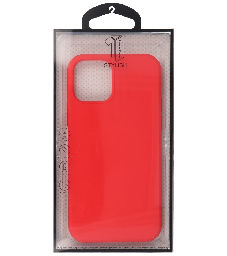 2.0mm Dikke Fashion Color TPU Hoesje voor iPhone 12 Mini Rood