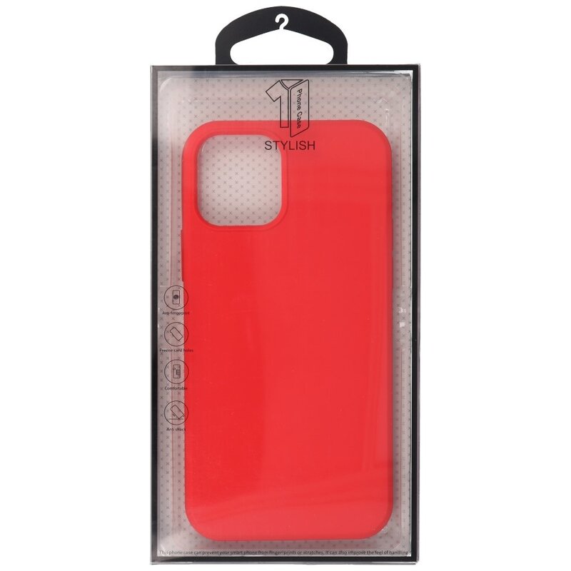 Custodia in TPU color moda spessa 2,0 mm per iPhone 12 Mini rosso