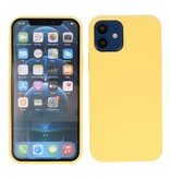 Custodia in TPU di colore moda spesso 2,0 mm per iPhone 12 Mini giallo