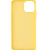 Carcasa de TPU de color de moda de 2.0 mm de espesor para iPhone 12 Mini Amarillo