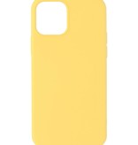 Carcasa de TPU de color de moda de 2.0 mm de espesor para iPhone 12 Mini Amarillo
