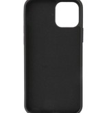 2,0 mm dicke Modefarbe TPU Hülle für iPhone 12 - 12 Pro Schwarz