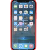 Carcasa de TPU de color de moda de 2.0 mm de espesor para iPhone 12 - 12 Pro Rojo