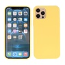 Coque en TPU couleur mode épaisse de 2,0 mm pour iPhone 12-12 Pro Jaune