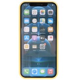 2,0 mm tyk mode farve TPU taske til iPhone 12 - 12 Pro gul