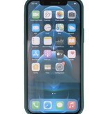 Coque en TPU Fashion Color de 2,0 mm d'épaisseur pour iPhone 12-12 Pro Vert Foncé