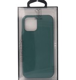 Carcasa de TPU de color de moda de 2.0 mm de espesor para iPhone 12-12 Pro Verde oscuro