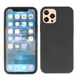 2,0 mm tyk mode farve TPU taske til iPhone 12 Pro Max sort