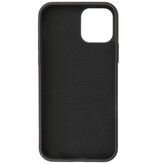2,0 mm tyk mode farve TPU taske til iPhone 12 Pro Max sort