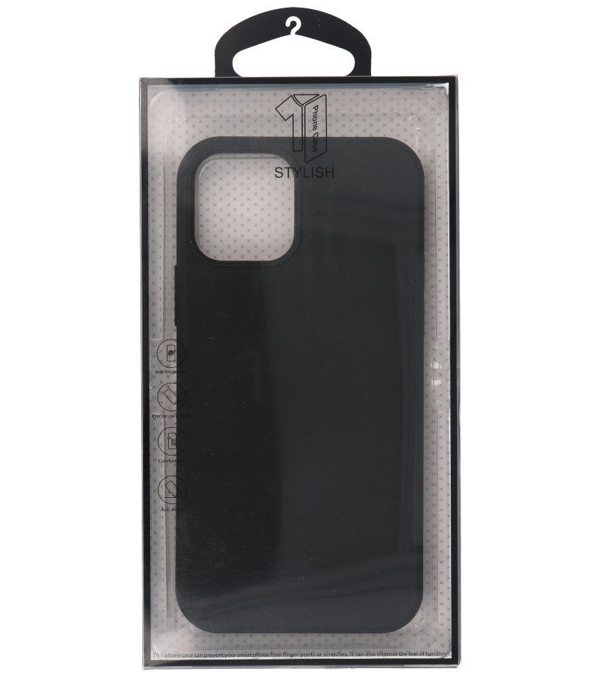 Carcasa de TPU de color de moda de 2.0 mm de espesor para iPhone 12 Pro Max Negro