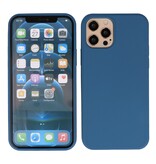 Coque en TPU Fashion Color de 2,0 mm d'épaisseur pour iPhone 12 Pro Max Navy