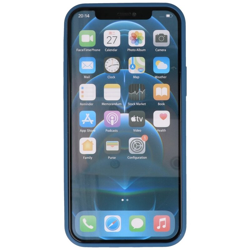 Coque en TPU Fashion Color de 2,0 mm d'épaisseur pour iPhone 12 Pro Max Navy