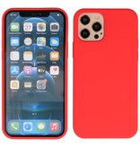 Coque en TPU Fashion Color de 2,0 mm d'épaisseur pour iPhone 12 Pro Max Rouge
