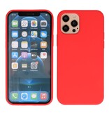 2,0 mm tyk mode farve TPU taske til iPhone 12 Pro Max rød