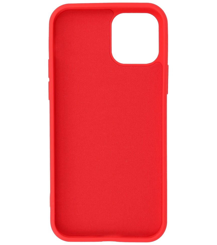 Carcasa de TPU de color de moda de 2.0 mm de espesor para iPhone 12 Pro Max Rojo