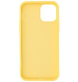 2,0 mm tyk mode farve TPU taske til iPhone 12 Pro Max gul