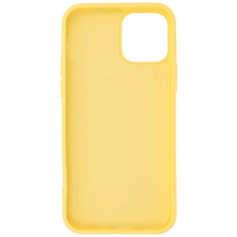 Carcasa de TPU de color de moda de 2.0 mm de espesor para iPhone 12 Pro Max Amarillo