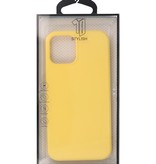 Carcasa de TPU de color de moda de 2.0 mm de espesor para iPhone 12 Pro Max Amarillo