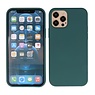 Carcasa de TPU de color de moda de 2,0 mm de grosor para iPhone 12 Pro Max Verde oscuro