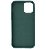 2,0 mm tyk mode farve TPU taske til iPhone 12 Pro Max mørkegrøn