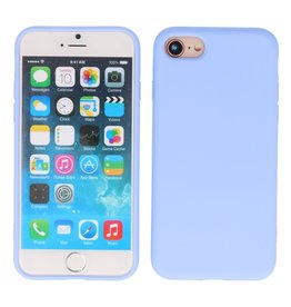 Coque en TPU couleur mode épaisse de 2,0 mm pour iPhone SE 2020/8/7 Violet