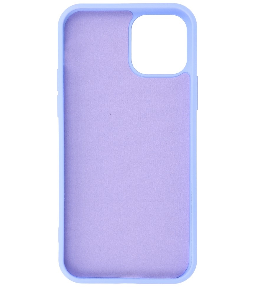 2.0mm Dikke Fashion Color TPU Hoesje voor iPhone 12 Pro Max Paars