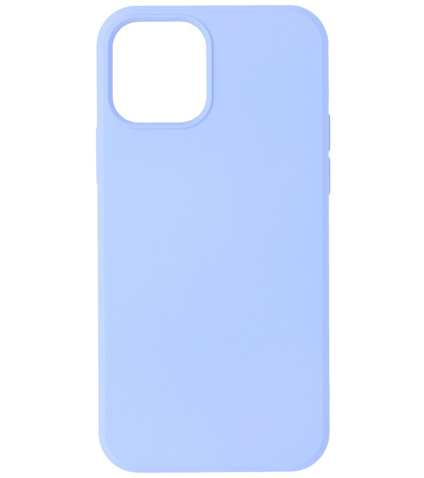 Coque en TPU Fashion Color de 2,0 mm d'épaisseur pour iPhone 12 Pro Max Violet