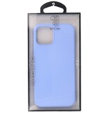 2,0 mm tyk mode farve TPU taske til iPhone 12 Pro Max Purple