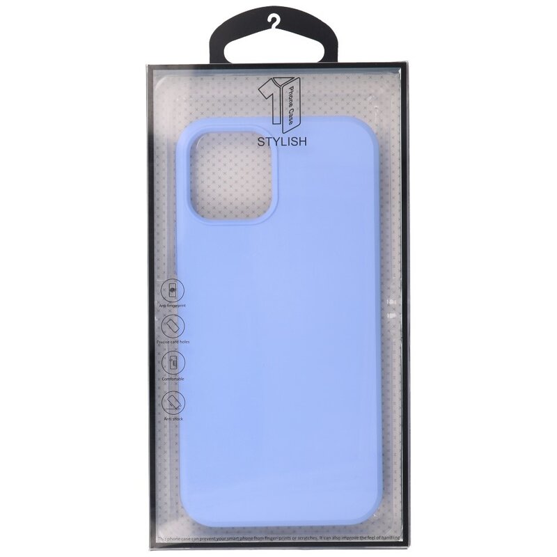 2,0 mm tyk mode farve TPU taske til iPhone 12 Pro Max Purple