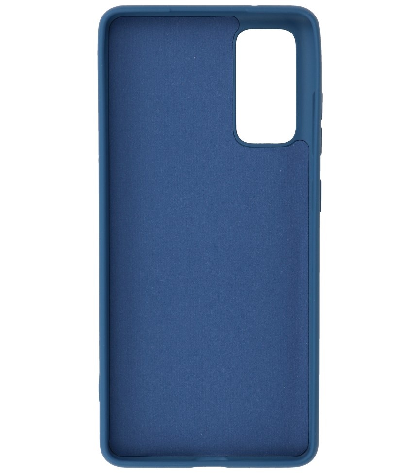 2.0mm Dikke Fashion Color TPU Hoesje voor Samsung Galaxy S20 FE Navy