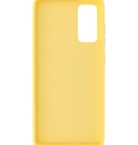 2.0mm Dikke Fashion Color TPU Hoesje voor Samsung Galaxy S20 FE Geel