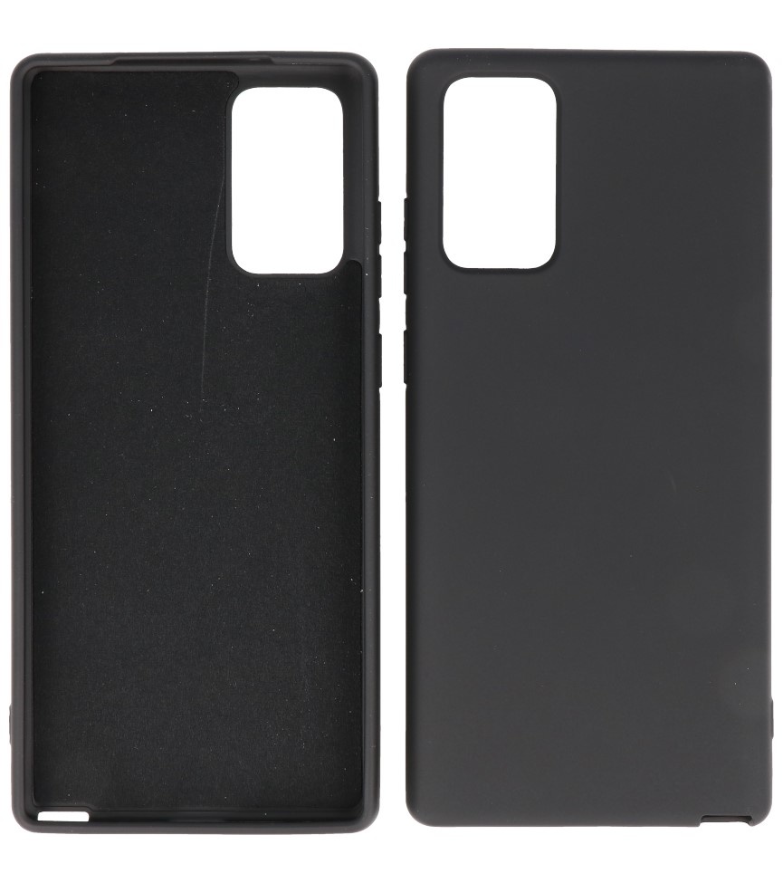 2.0mm Thick Fashion Color TPU Case for Samsung Galaxy Note 20 Black