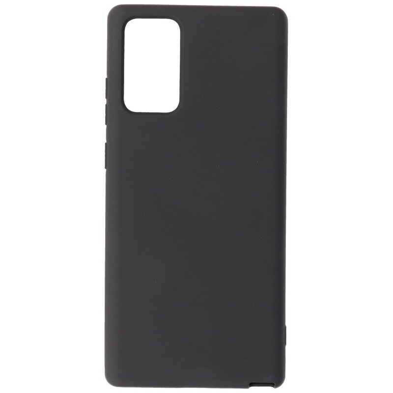 Estuche de TPU de color de moda de 2.0 mm de espesor para Samsung Galaxy Note 20 Negro