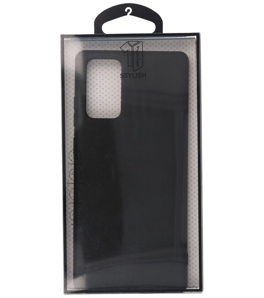 2,0 mm tyk mode farve TPU taske til Samsung Galaxy Note 20 sort