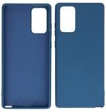 2.0mm Dikke Fashion Color TPU Hoesje voor Samsung Galaxy Note 20 Navy