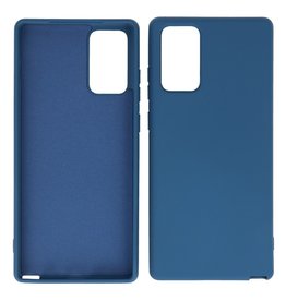 2.0mm Dikke Fashion Color TPU Hoesje Samsung Galaxy Note 20 Navy