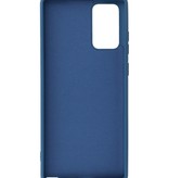 2,0 mm tyk mode farve TPU taske til Samsung Galaxy Note 20 Navy