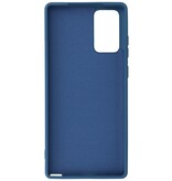 Carcasa de TPU de color de moda de 2.0 mm de espesor para Samsung Galaxy Note 20 Azul marino