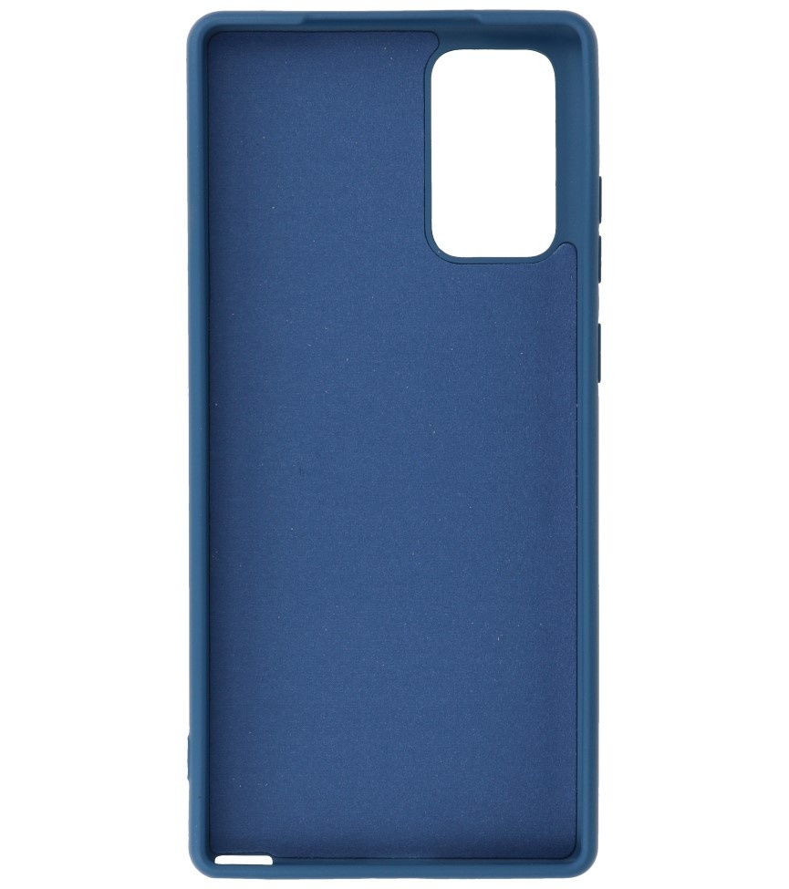 2.0mm Dikke Fashion Color TPU Hoesje voor Samsung Galaxy Note 20 Navy